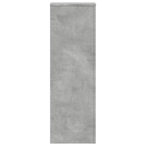 Plantestativer 2 stk. 33x33x100 cm konstrueret træ betongrå