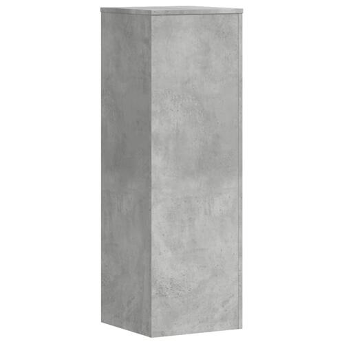 Plantestativer 2 stk. 33x33x100 cm konstrueret træ betongrå