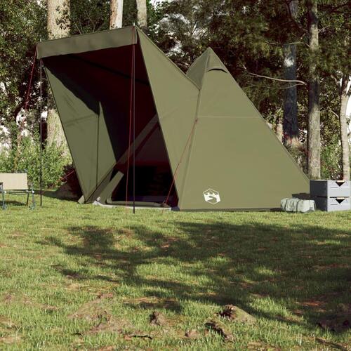 6-personers campingtelt vandafvisende olivengrøn