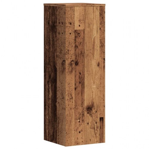 Plantestativer - 2 stk. 33×33×100 cm i konstrueret træ, antikt træ