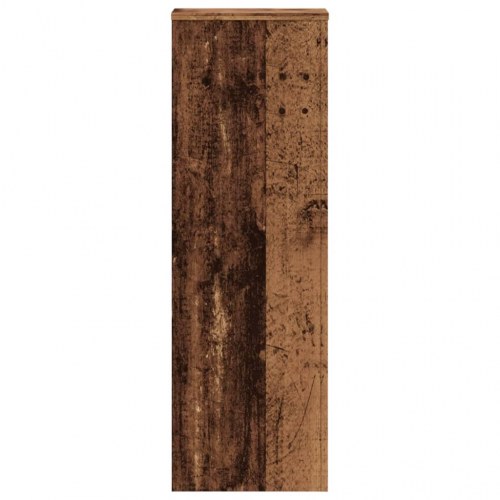 Plantestativer - 2 stk. 33×33×100 cm i konstrueret træ, antikt træ