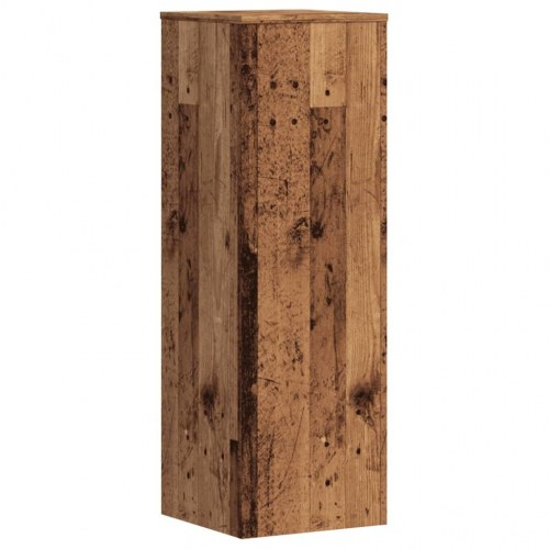 Plantestativer - 2 stk. 33×33×100 cm i konstrueret træ, antikt træ