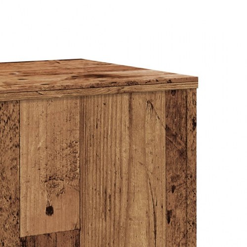 Plantestativer - 2 stk. 33×33×100 cm i konstrueret træ, antikt træ