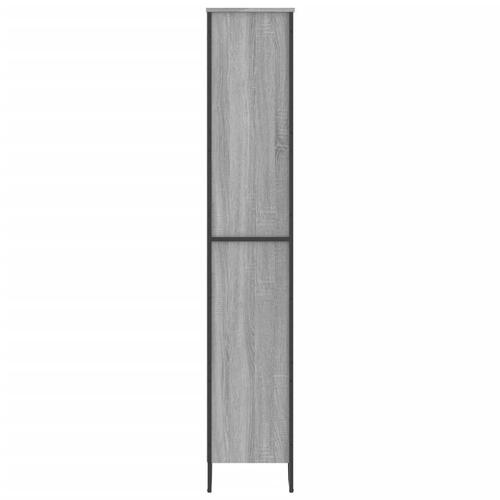 Bogreol 80x31x169 cm konstrueret træ grå sonoma-eg