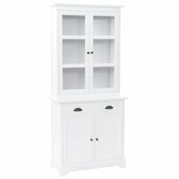 Walisisk kommode med 4 døre MDF og fyrretræ 80 x 40 x 180 cm
