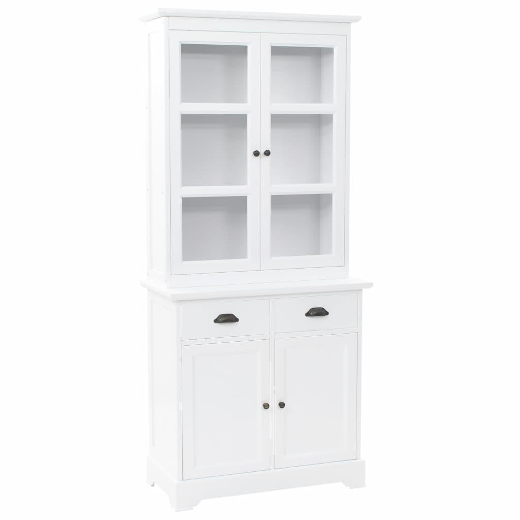 Walisisk kommode med 4 døre MDF og fyrretræ 80 x 40 x 180 cm