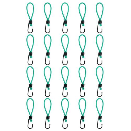 Elastiksnore med kroge 20 stk. 15 cm