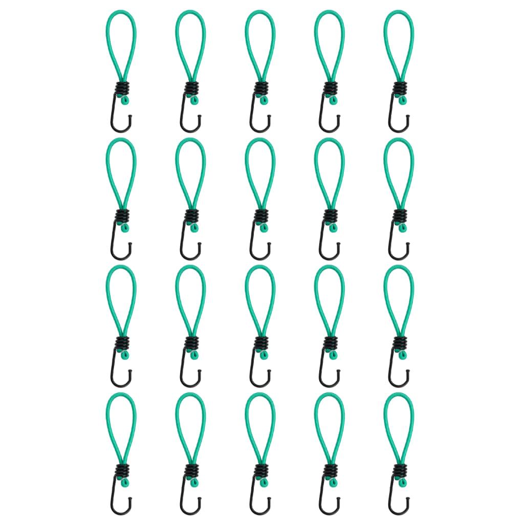 Elastiksnore med kroge 20 stk. 15 cm