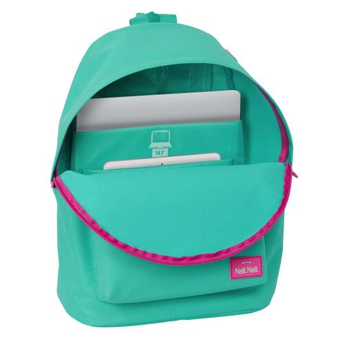 Laptop rygsæk Nait Nait Mint Grøn 31 x 41 x 16 cm