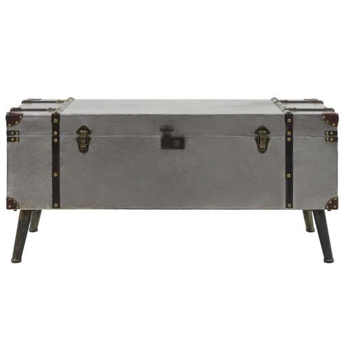 Sofabord MDF og aluminium 102 x 51 x 47,5 cm