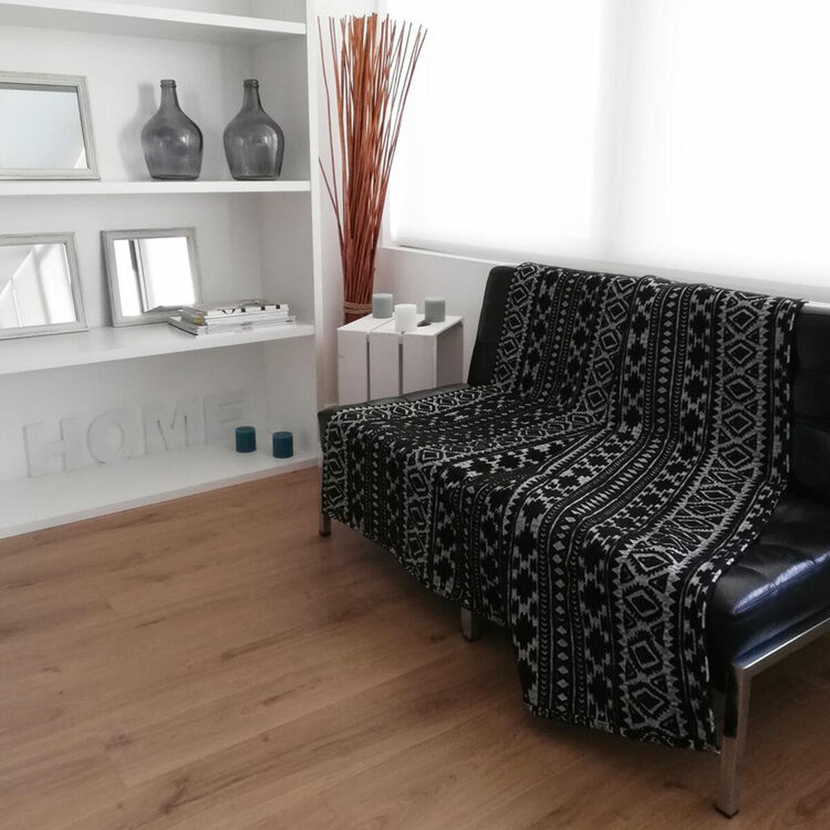 Sengetæppe Hosteline SAFARI - sort 130 × 170 cm billede