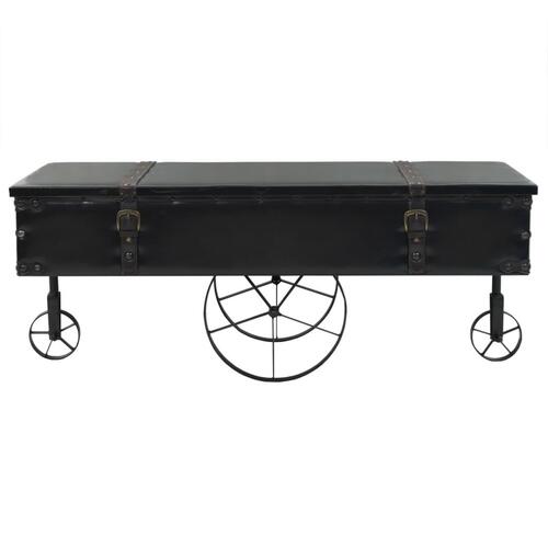 Sofabord MDF og fyrretræ 110 x 55 x 43 cm