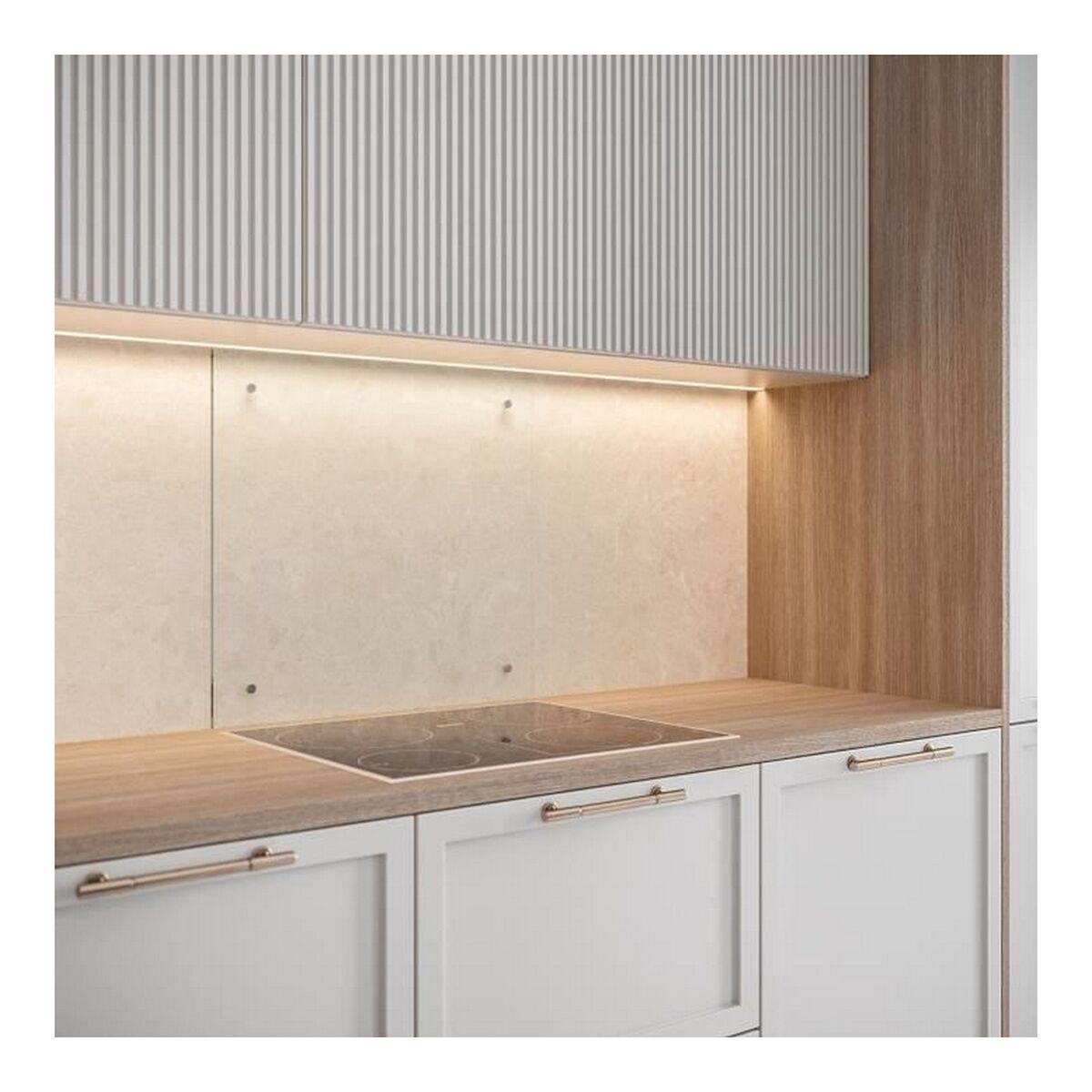 Saint-Gobain vægplade i hærdet krystalglas, gennemsigtig 70 × 90 cm