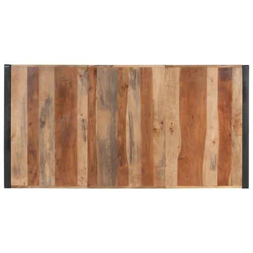 Spisebord 180x90x75 cm massivt træ med sheeshamfinish