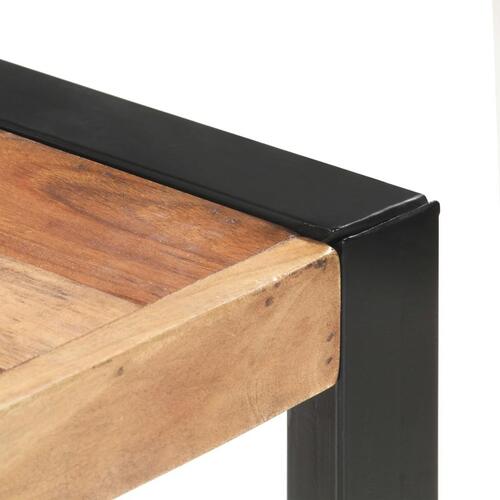 Spisebord 180x90x75 cm massivt træ med sheeshamfinish