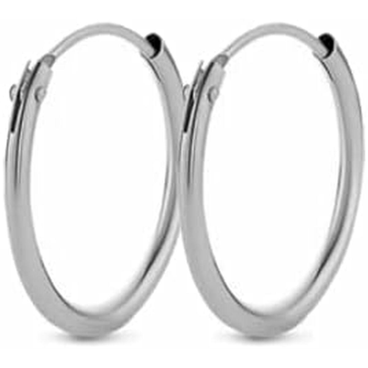 New Bling sølvøreringe 9NB-0561 - elegante hoops til kvinder