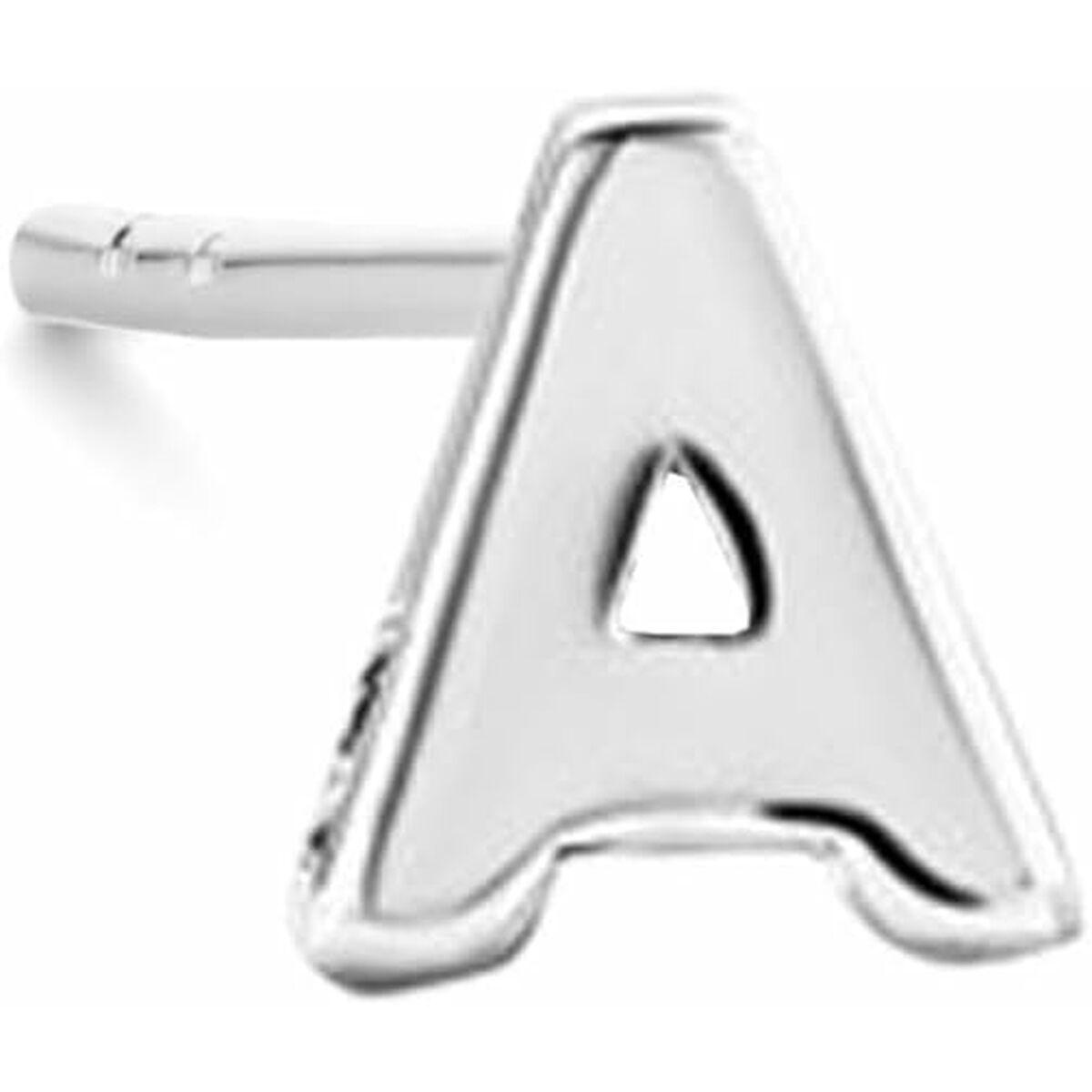 New Bling Øreringe 9NB-908A - bogstav A ørestik til kvinder