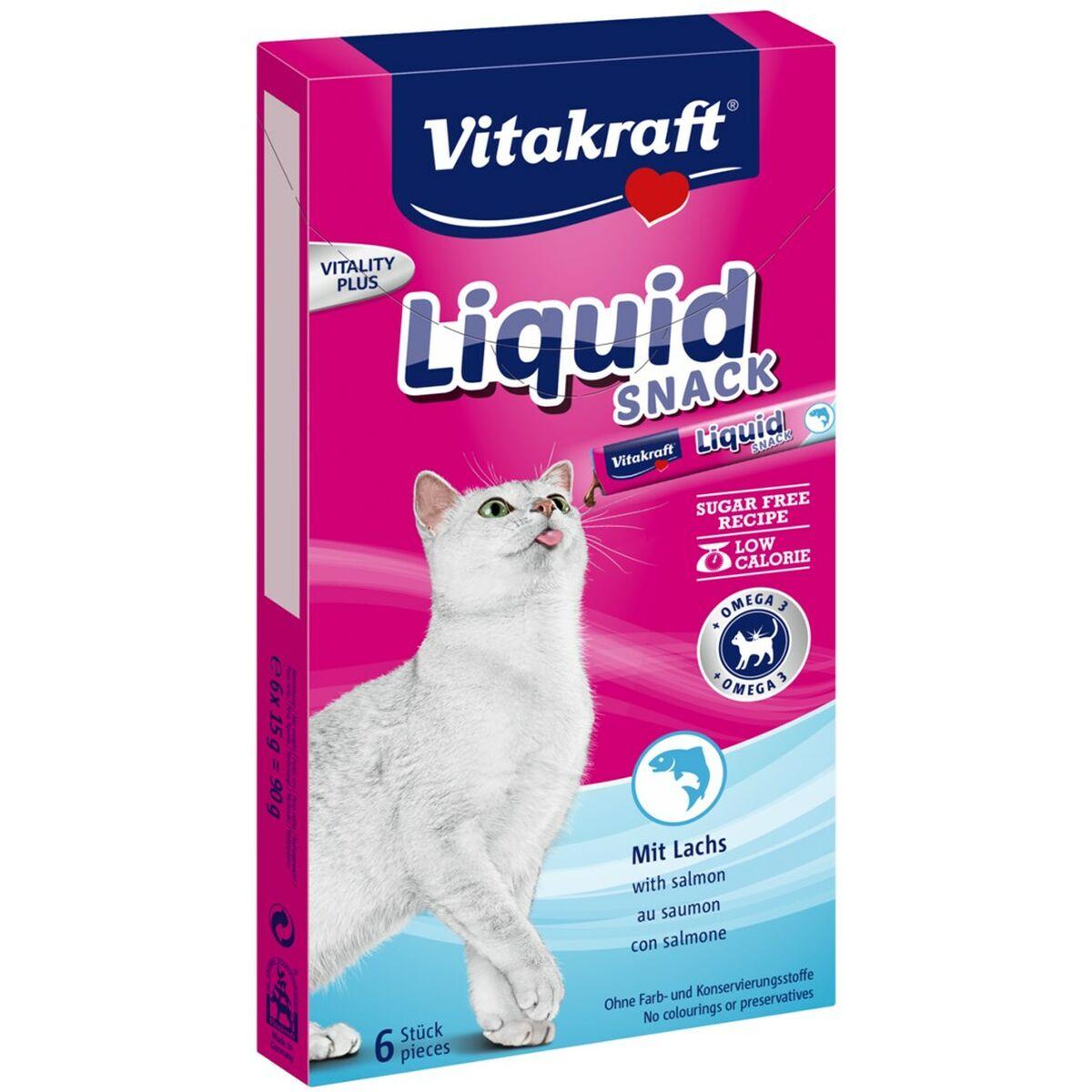 Snack for Cats Vitakraft Liquid Snack Salmon Kylling Fisk Gris 90 g