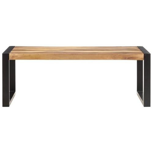 Sofabord 110x60x40 cm massivt træ med sheeshamfinish