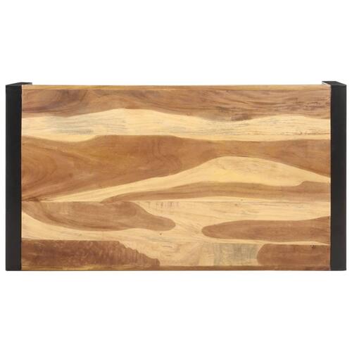 Sofabord 110x60x40 cm massivt træ med sheeshamfinish
