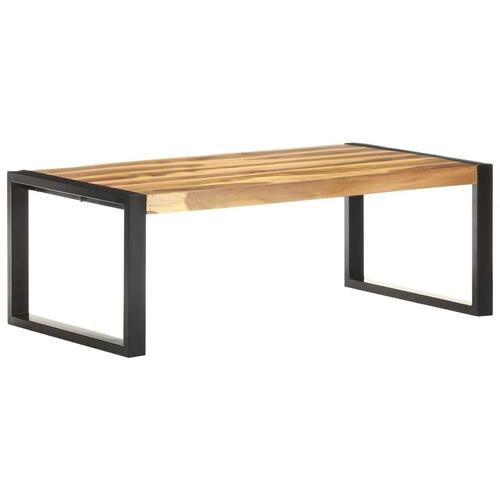 Sofabord 110x60x40 cm massivt træ med sheeshamfinish