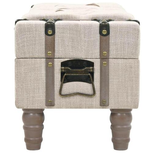 Opbevaringsbænk 111x34x37 cm massivt træ og stål