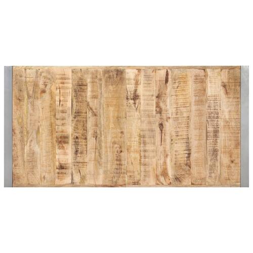 Spisebord 140x70x75 cm massivt ru mangotræ