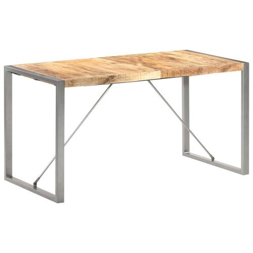 Spisebord 140x70x75 cm massivt ru mangotræ