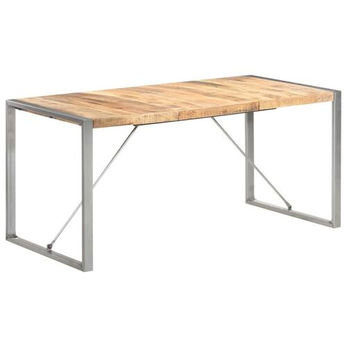 Spisebord 160x80x75 cm massivt ru mangotræ