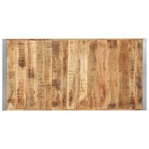 Spisebord 160x80x75 cm massivt ru mangotræ
