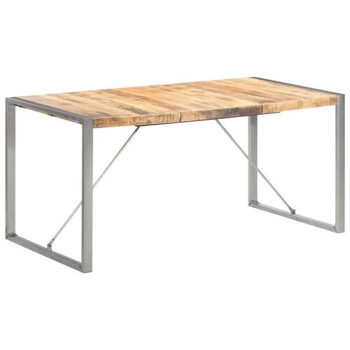 Spisebord 160x80x75 cm massivt ru mangotræ