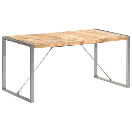 Spisebord 160x80x75 cm massivt ru mangotræ