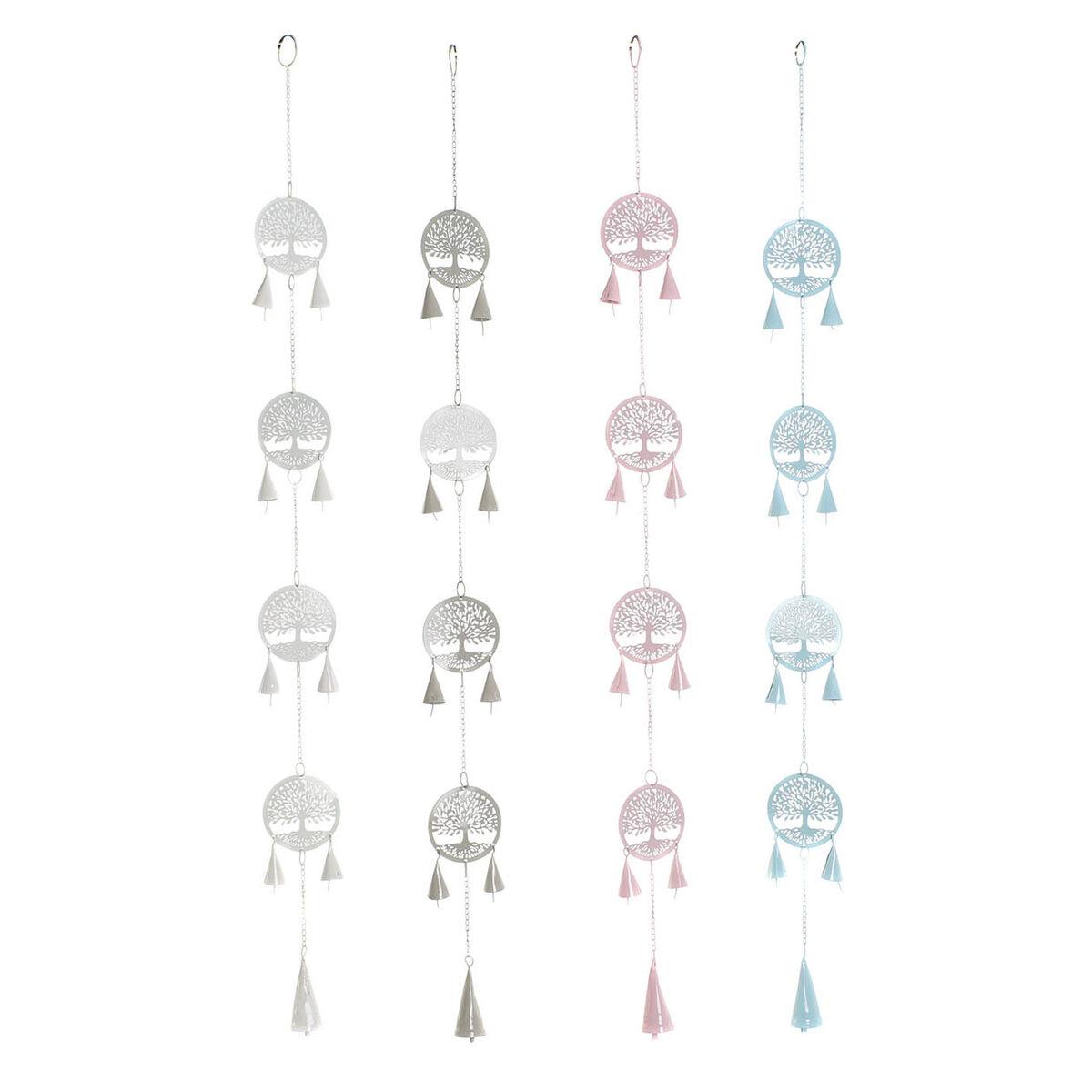 Hængende dekoration - Træ, hvid, 4 stk.