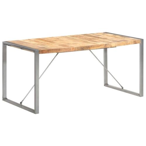 Spisebord 160x80x75 cm massivt ru mangotræ