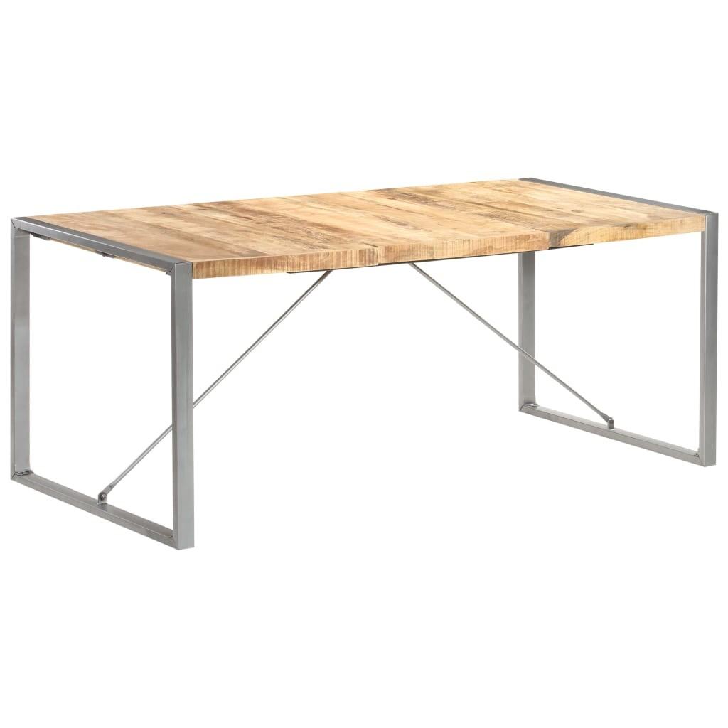 Spisebord 180x90x75 cm massivt ru mangotræ