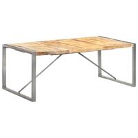 Spisebord 200x100x75 cm massivt ru mangotræ