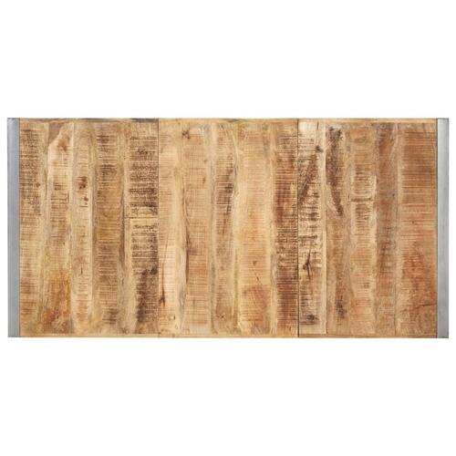 Spisebord 200x100x75 cm massivt ru mangotræ