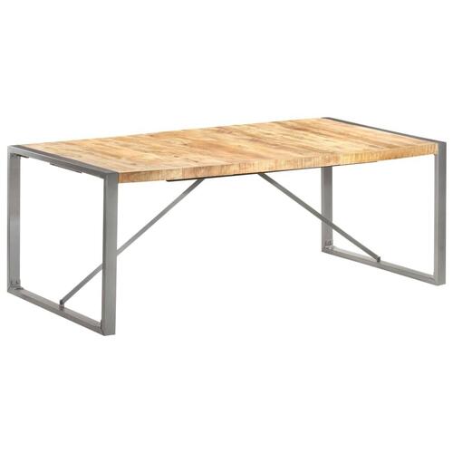 Spisebord 200x100x75 cm massivt ru mangotræ