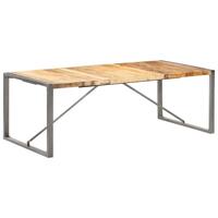 Spisebord 220x100x75 cm massivt ru mangotræ