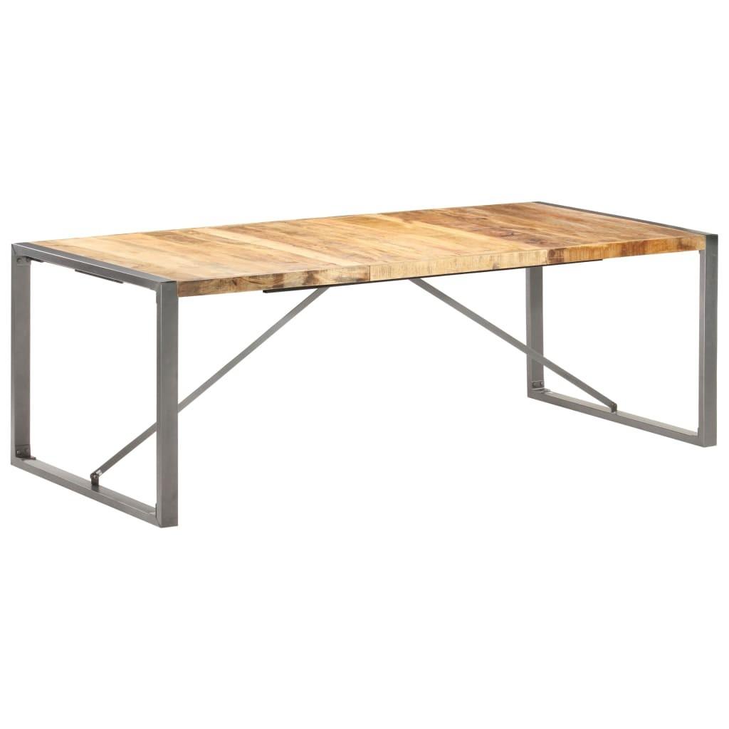 Spisebord 220x100x75 cm massivt ru mangotræ