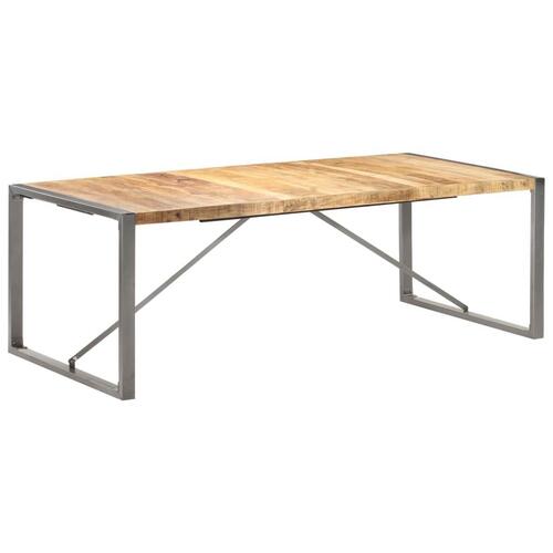 Spisebord 220x100x75 cm massivt ru mangotræ