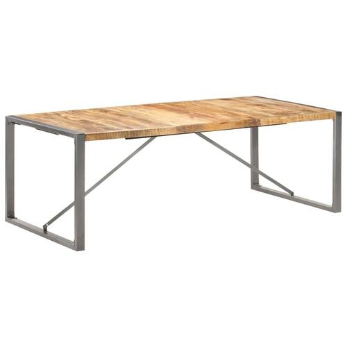 Spisebord 220x100x75 cm massivt ru mangotræ