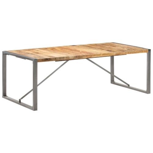Spisebord 220x100x75 cm massivt ru mangotræ