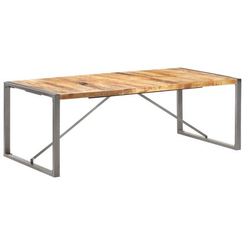 Spisebord 220x100x75 cm massivt ru mangotræ