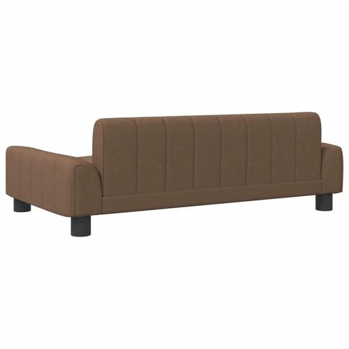 Sofa til børn 90x53x30 cm stof brun