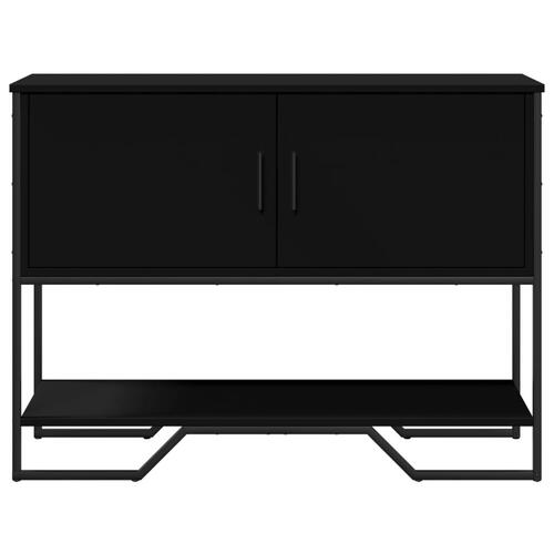 Konsolbord 100x35x74,5 cm konstrueret træ sort