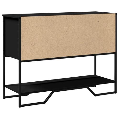 Konsolbord 100x35x74,5 cm konstrueret træ sort
