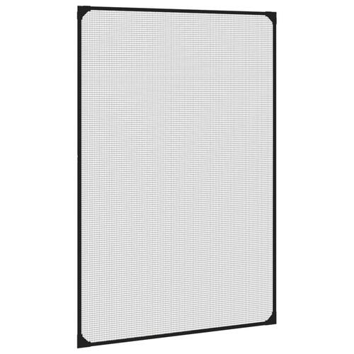 Magnetisk insektnet til vinduer 80x120 cm antracitgrå