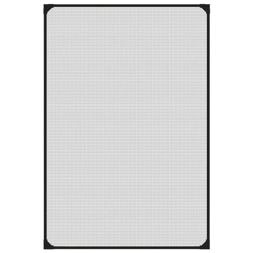 Magnetisk insektnet til vinduer 80x120 cm antracitgrå