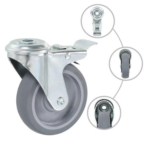 Drejehjul med bolthul 16 stk. 100 mm